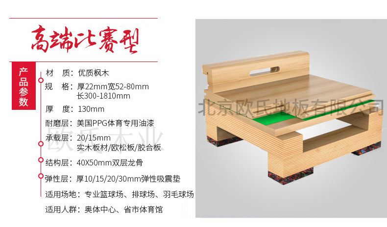 專業(yè)運動木地板結(jié)構(gòu)原來是這樣